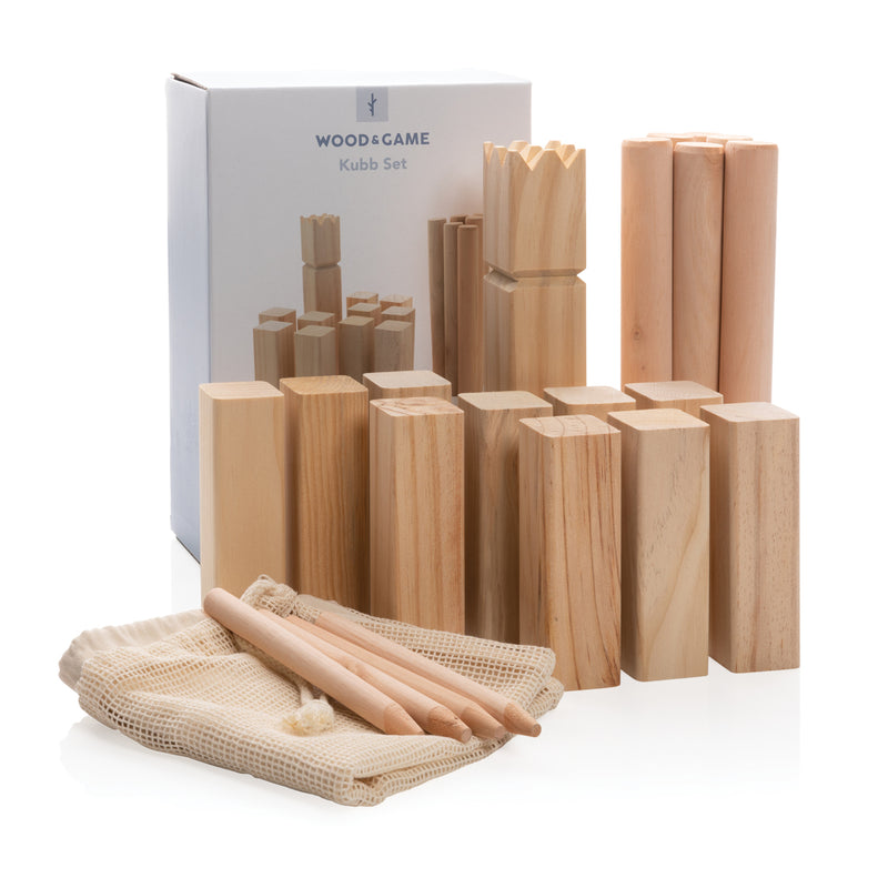 Load image into Gallery viewer, Wooden kubb set - Custom Wood Designs
