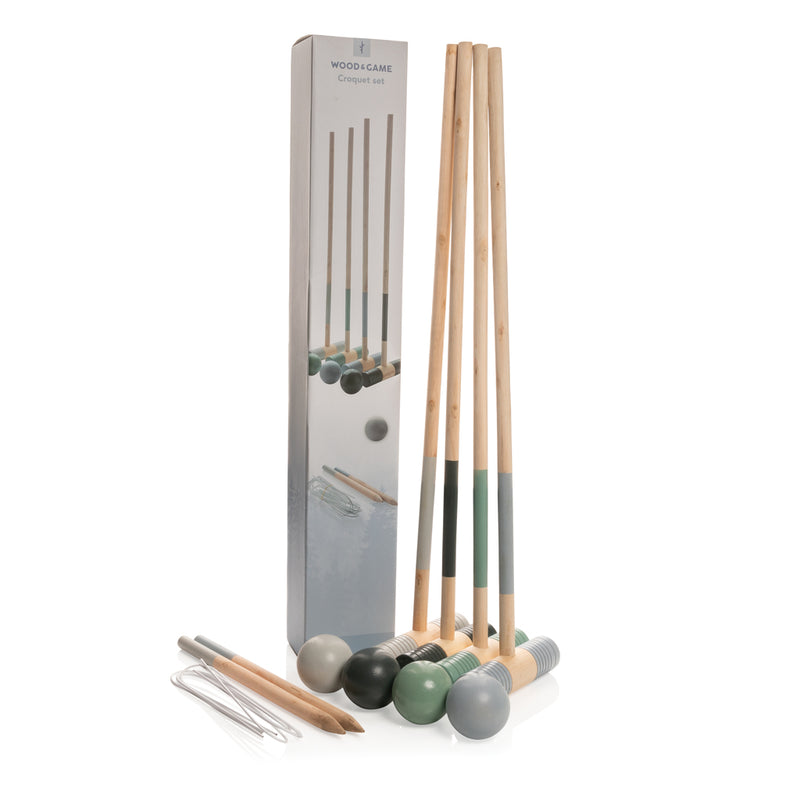 Load image into Gallery viewer, Wooden croquet set - Custom Wood Designs
