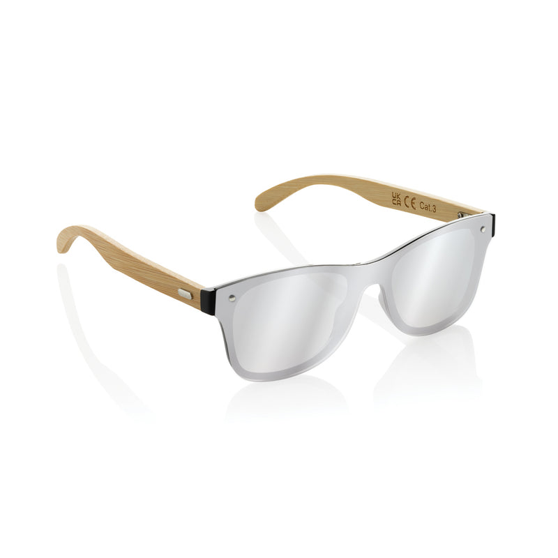 Load image into Gallery viewer, Prism RCS recycled plastic sunglasses with bamboo frame - Custom Wood Designs
