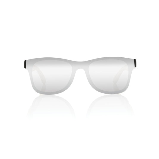 Prism RCS recycled plastic sunglasses with bamboo frame - Custom Wood Designs