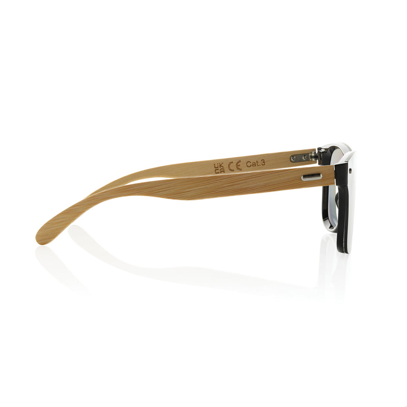 Load image into Gallery viewer, Prism RCS recycled plastic sunglasses with bamboo frame - Custom Wood Designs
