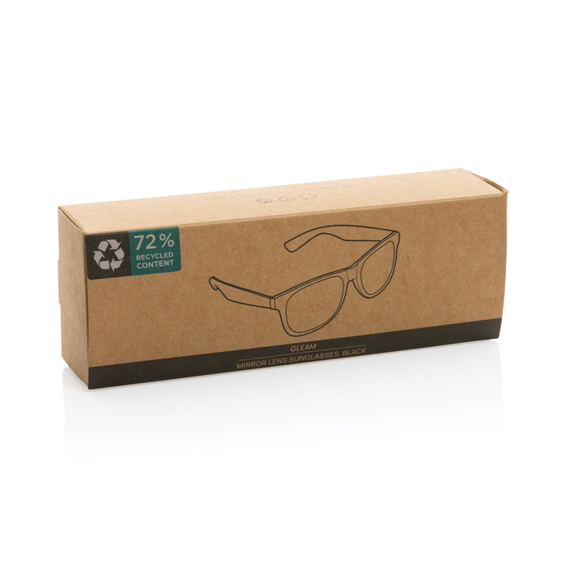 Load image into Gallery viewer, Gleam RCS recycled PC mirror lens sunglasses - Custom Wood Designs

