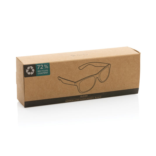 Gleam RCS recycled PC mirror lens sunglasses - Custom Wood Designs