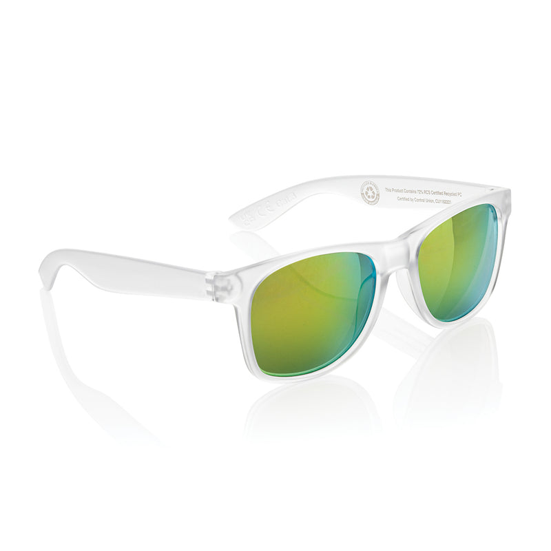 Load image into Gallery viewer, Gleam RCS recycled PC mirror lens sunglasses - Custom Wood Designs
