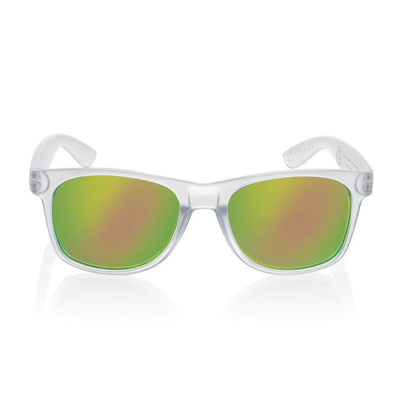Load image into Gallery viewer, Gleam RCS recycled PC mirror lens sunglasses - Custom Wood Designs
