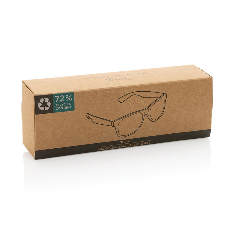 Load image into Gallery viewer, Gleam RCS recycled PC mirror lens sunglasses - Custom Wood Designs

