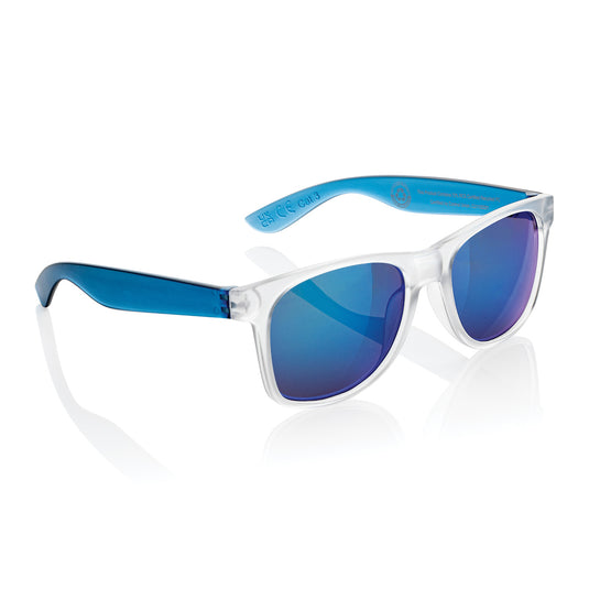 Gleam RCS recycled PC mirror lens sunglasses - Custom Wood Designs