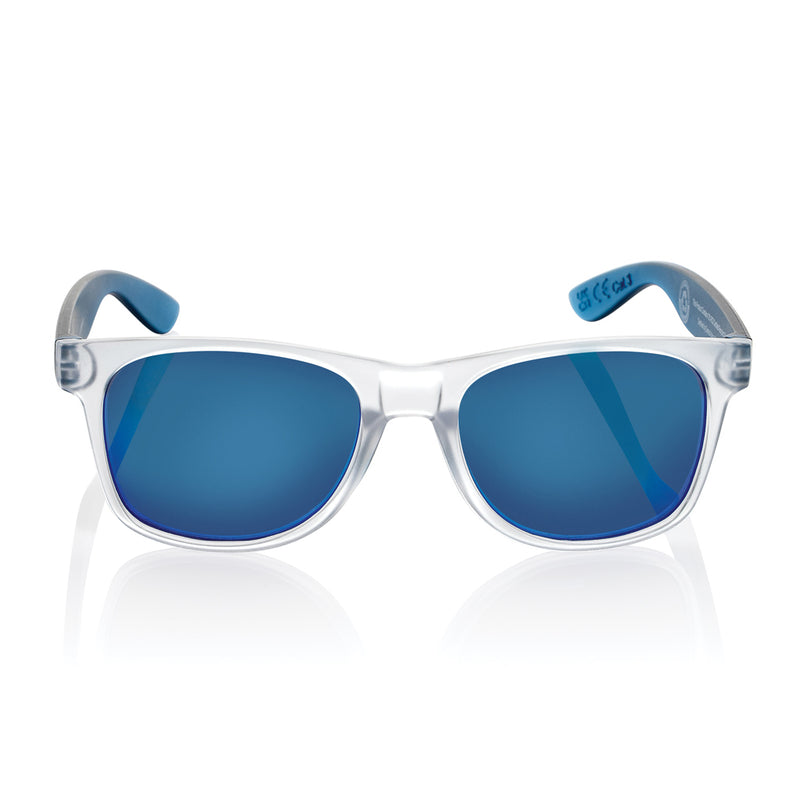Load image into Gallery viewer, Gleam RCS recycled PC mirror lens sunglasses - Custom Wood Designs
