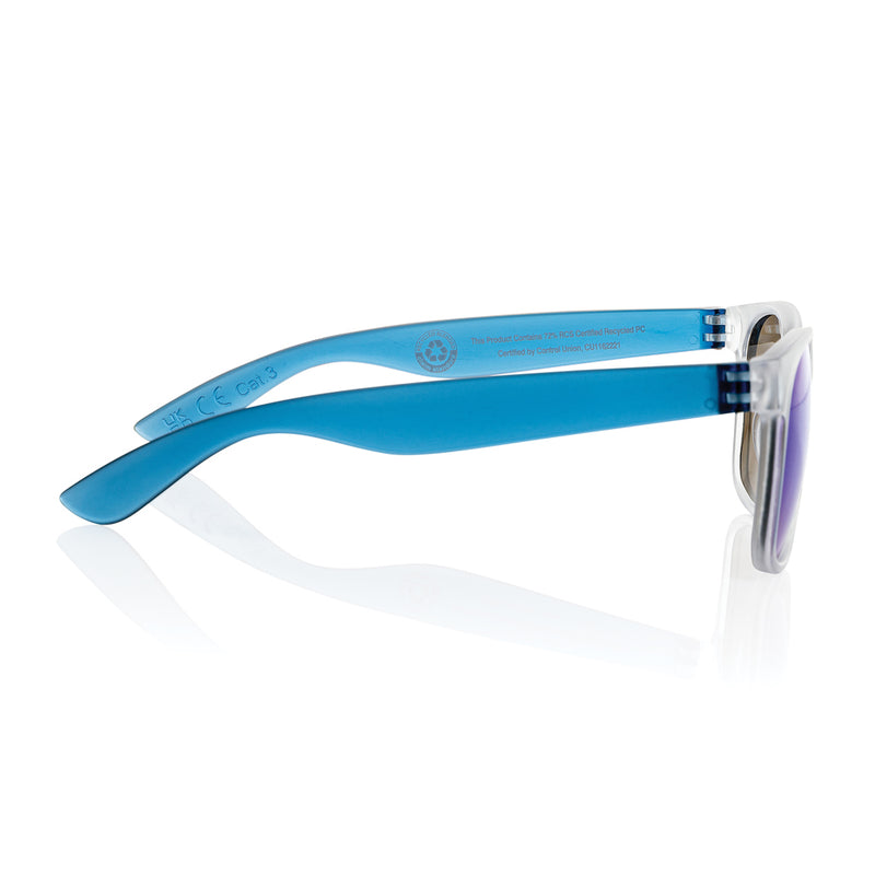 Load image into Gallery viewer, Gleam RCS recycled PC mirror lens sunglasses - Custom Wood Designs
