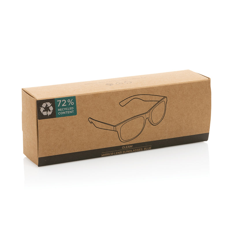 Load image into Gallery viewer, Gleam RCS recycled PC mirror lens sunglasses - Custom Wood Designs

