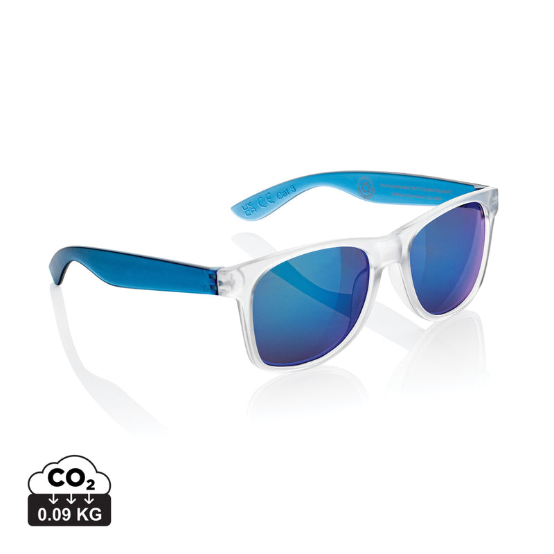Load image into Gallery viewer, Gleam RCS recycled PC mirror lens sunglasses - Custom Wood Designs
