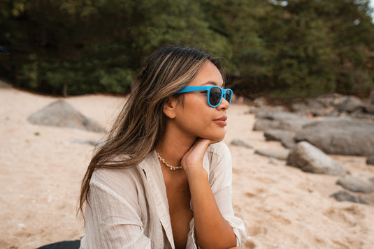 RCS recycled PP plastic sunglasses - Custom Wood Designs