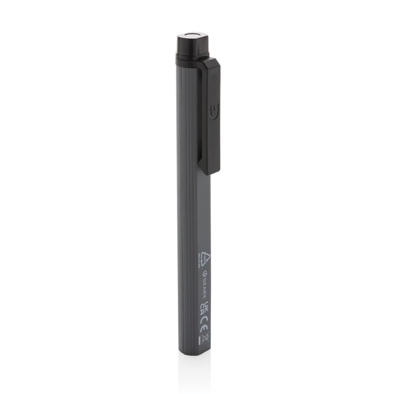 Load image into Gallery viewer, Gear X RCS recycled plastic USB rechargeable pen light - Custom Wood Designs
