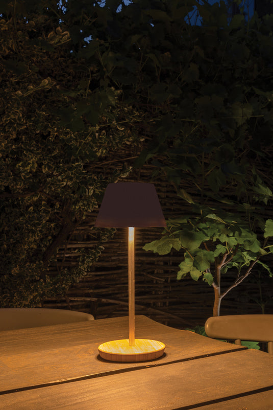 Pure Glow RCS usb-rechargeable recycled plastic table lamp - Custom Wood Designs