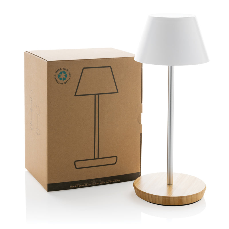 Load image into Gallery viewer, Pure Glow RCS usb-rechargeable recycled plastic table lamp - Custom Wood Designs
