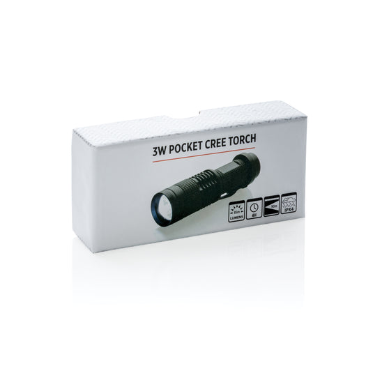 3W pocket CREE torch - Custom Wood Designs