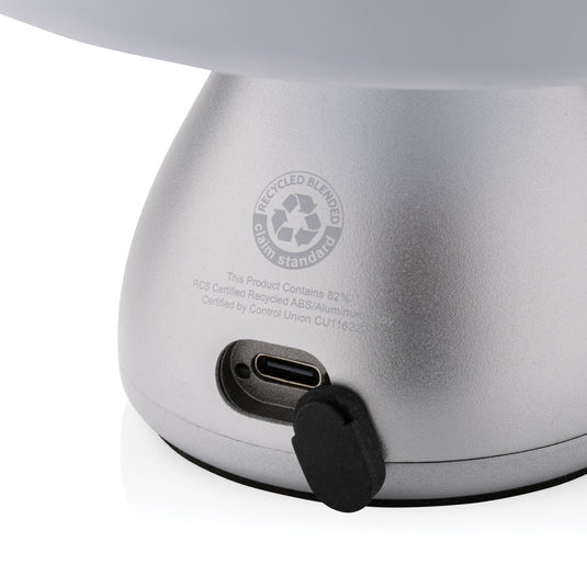 Luming RCS recycled plastic USB re-chargeable table lamp - Custom Wood Designs