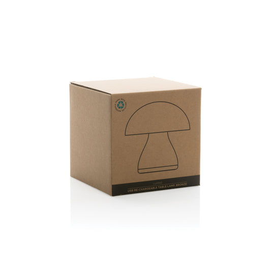 Luming RCS recycled plastic USB re-chargeable table lamp - Custom Wood Designs