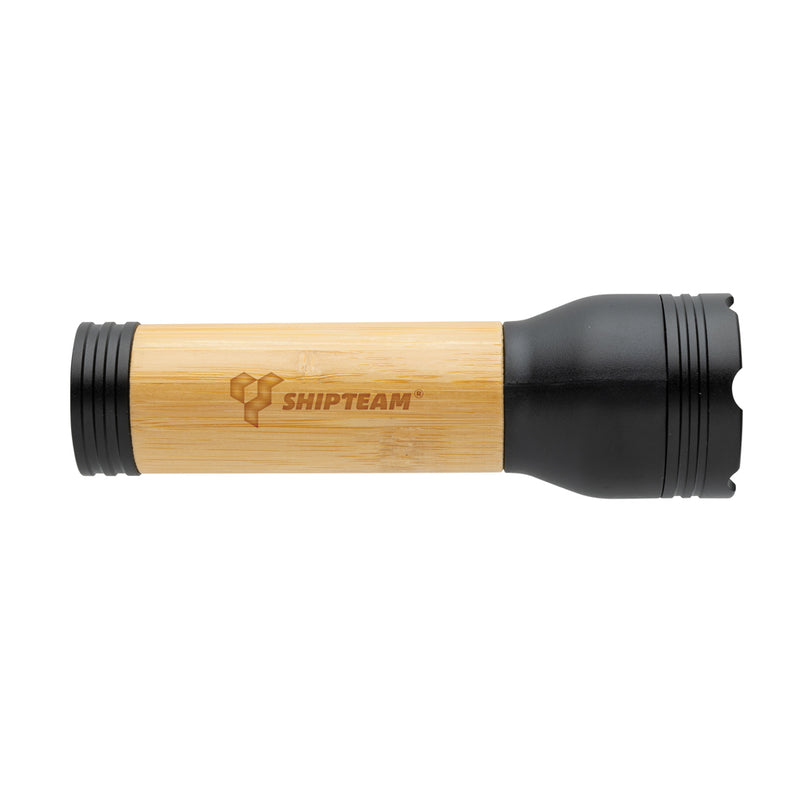 Load image into Gallery viewer, Lucid 3W RCS certified recycled plastic &amp; bamboo torch - Custom Wood Designs
