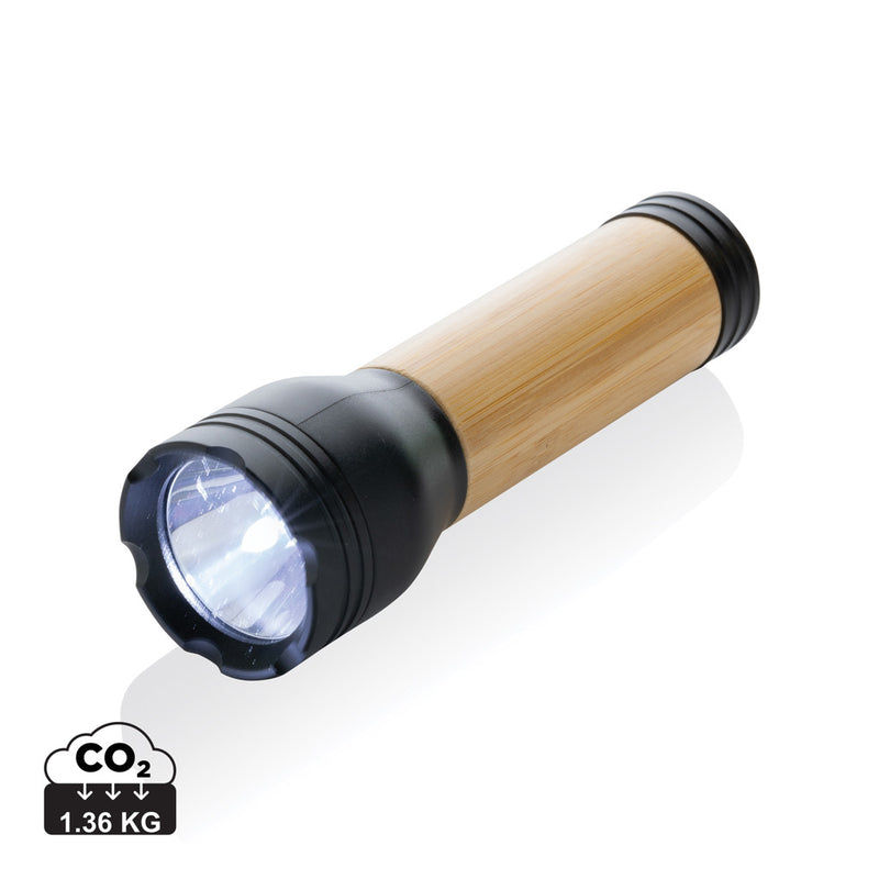 Load image into Gallery viewer, Lucid 3W RCS certified recycled plastic &amp; bamboo torch - Custom Wood Designs
