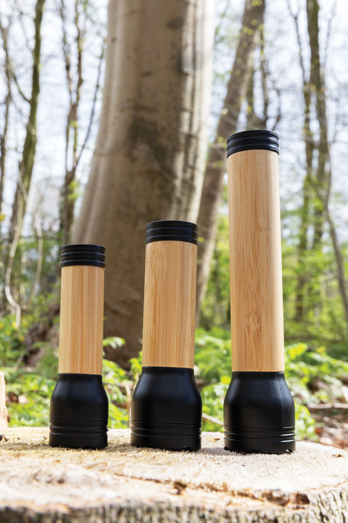 Load image into Gallery viewer, Lucid 5W RCS certified recycled plastic &amp; bamboo torch - Custom Wood Designs
