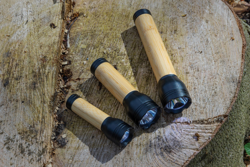 Load image into Gallery viewer, Lucid 5W RCS certified recycled plastic &amp; bamboo torch - Custom Wood Designs
