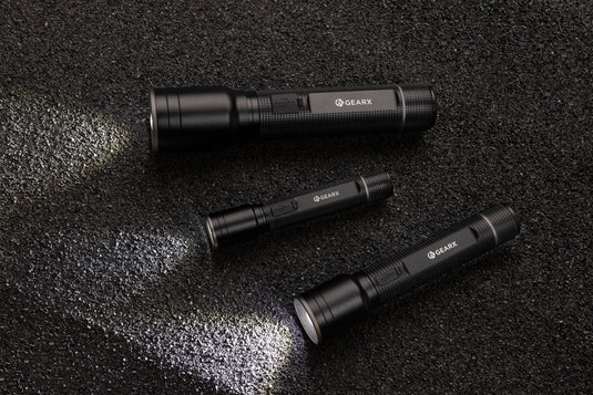 RCS recycled aluminum USB-rechargeable heavy duty torch - Custom Wood Designs