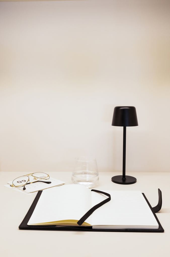 Load image into Gallery viewer, Zenic RCS recycled plastic USB re-chargable table lamp - Custom Wood Designs
