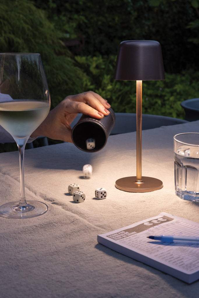 Load image into Gallery viewer, Zenic RCS recycled plastic USB re-chargable table lamp - Custom Wood Designs

