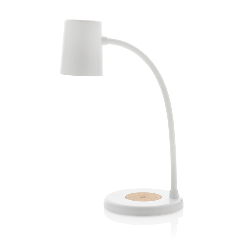 Load image into Gallery viewer, Zenara RCS recycled plastic and cork 15W wireless desk lamp - Custom Wood Designs
