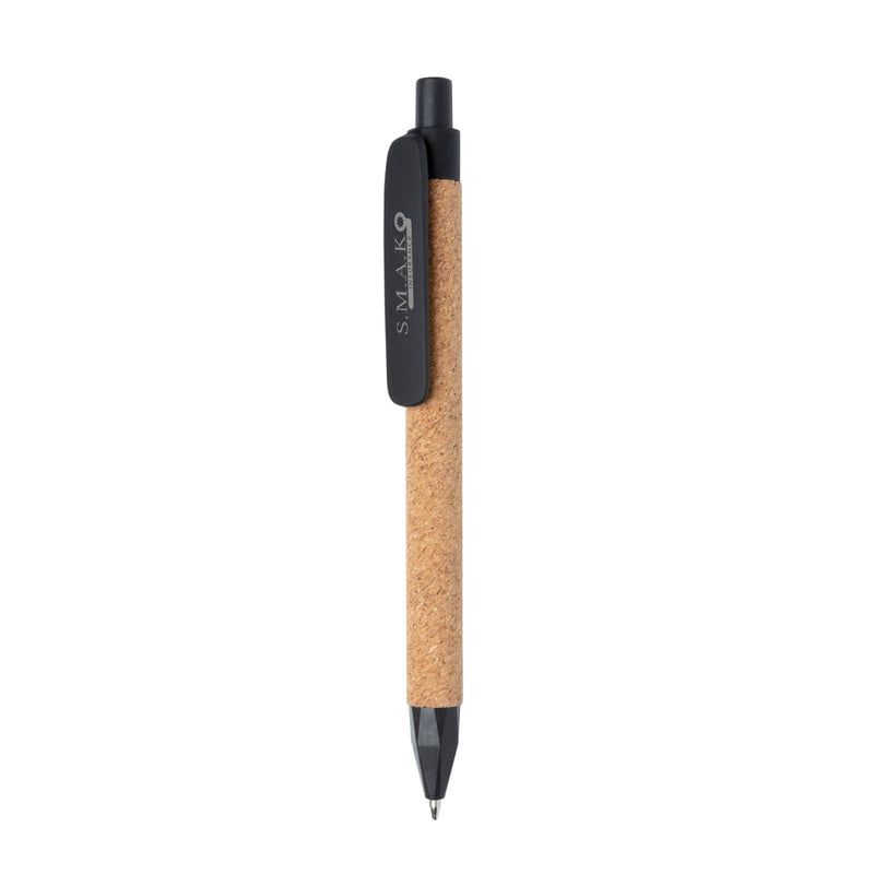 Load image into Gallery viewer, Write wheatstraw and cork pen - Custom Wood Designs
