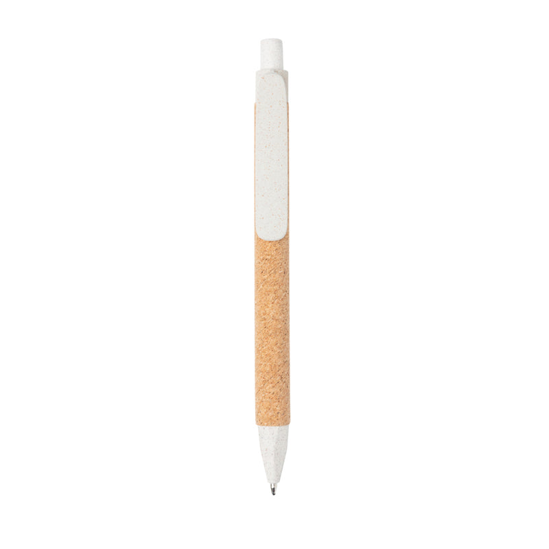 Load image into Gallery viewer, Write wheatstraw and cork pen - Custom Wood Designs
