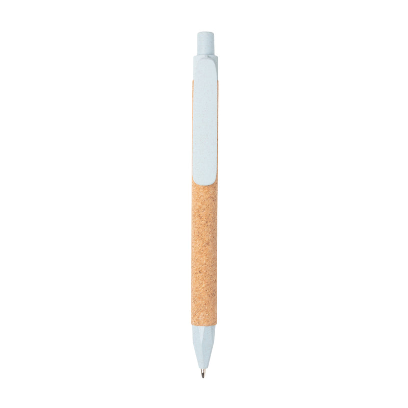Load image into Gallery viewer, Write wheatstraw and cork pen - Custom Wood Designs
