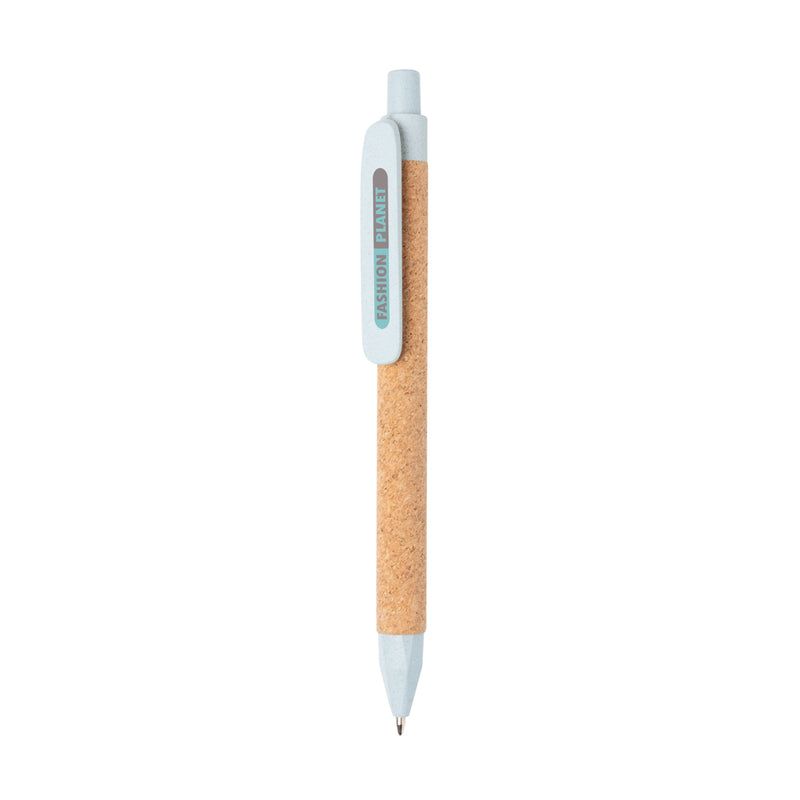 Load image into Gallery viewer, Write wheatstraw and cork pen - Custom Wood Designs
