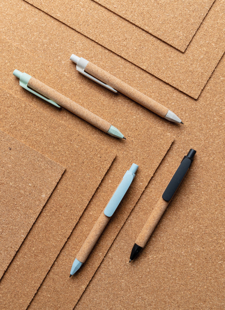 Load image into Gallery viewer, Write wheatstraw and cork pen - Custom Wood Designs
