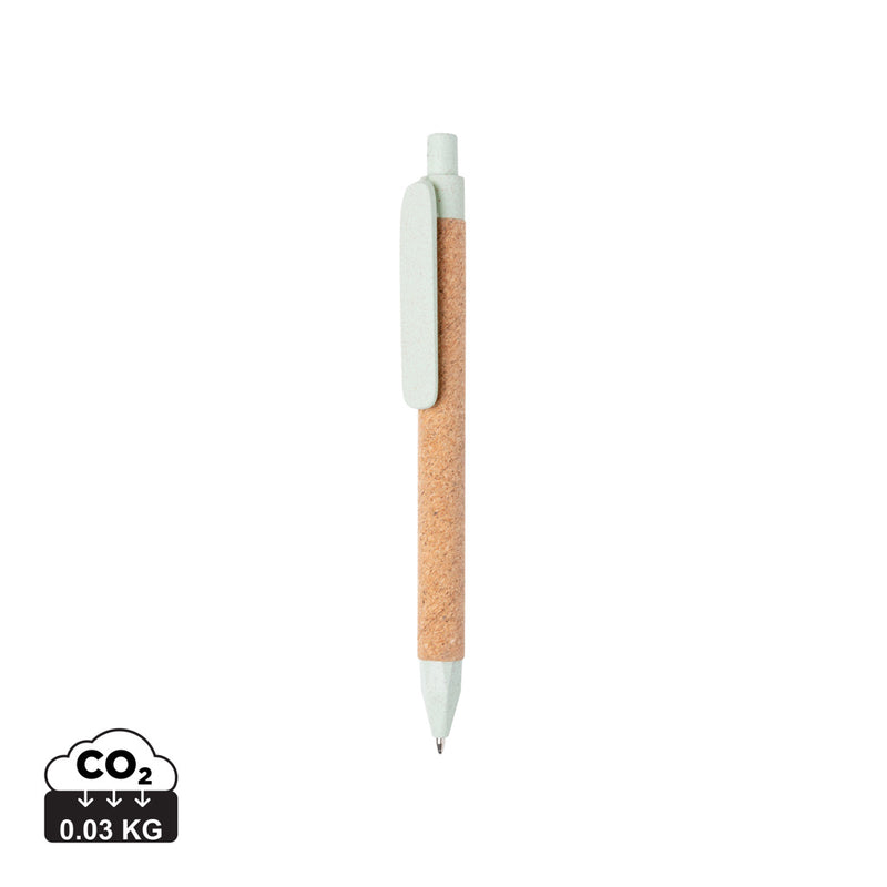 Load image into Gallery viewer, Write wheatstraw and cork pen - Custom Wood Designs
