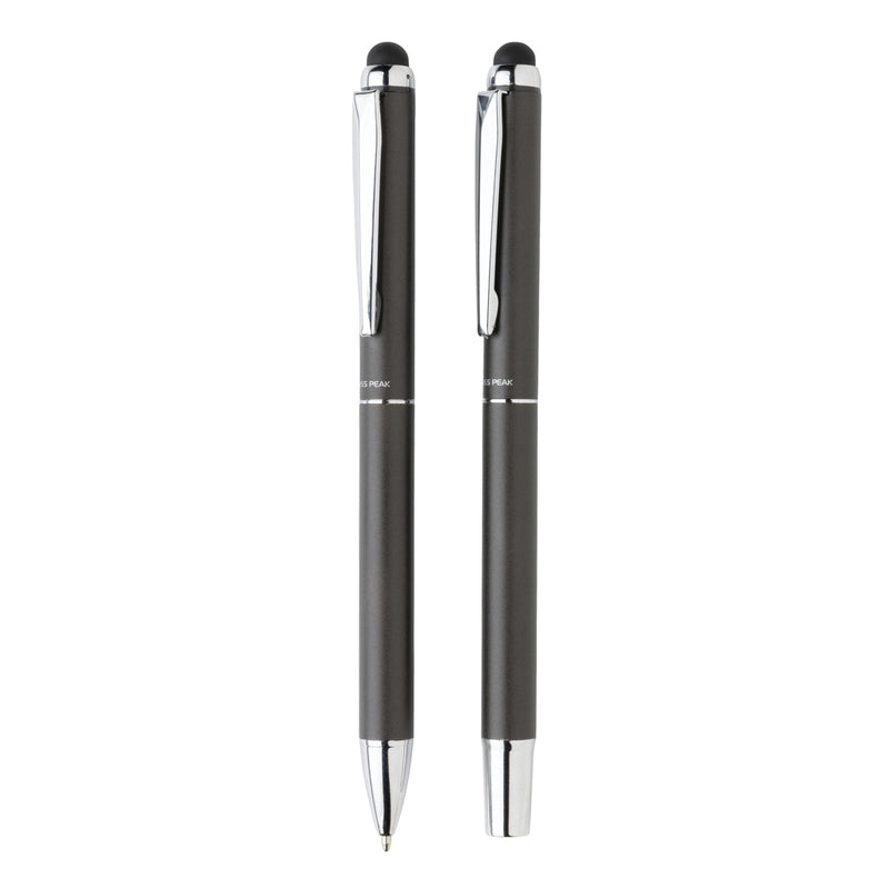 Load image into Gallery viewer, Swiss Peak deluxe pen set in PU pouch - Custom Wood Designs
