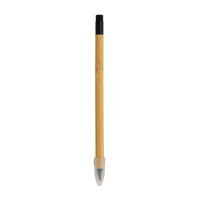 Load image into Gallery viewer, Bamboo infinity pencil with eraser - Custom Wood Designs
