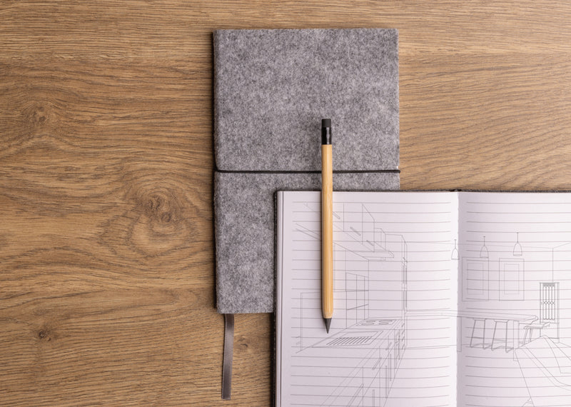 Load image into Gallery viewer, Bamboo infinity pencil with eraser - Custom Wood Designs
