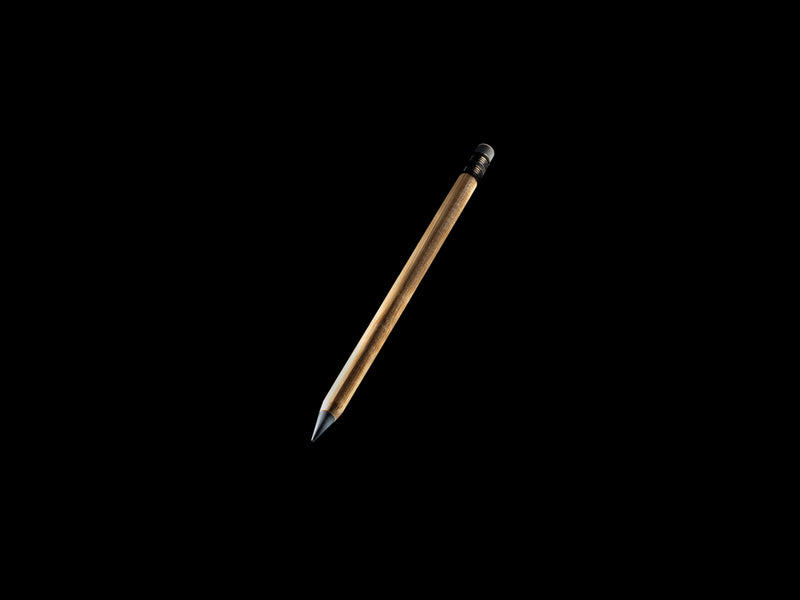 Load image into Gallery viewer, Bamboo infinity pencil with eraser - Custom Wood Designs
