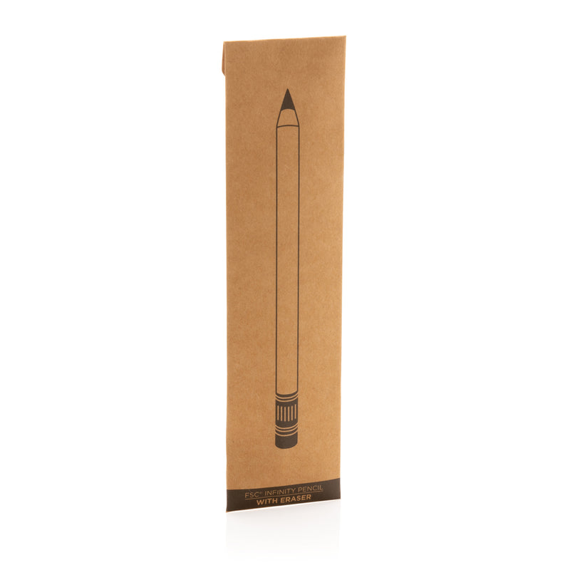 Load image into Gallery viewer, Bamboo infinity pencil with eraser - Custom Wood Designs
