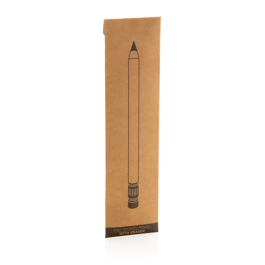 Bamboo infinity pencil with eraser - Custom Wood Designs