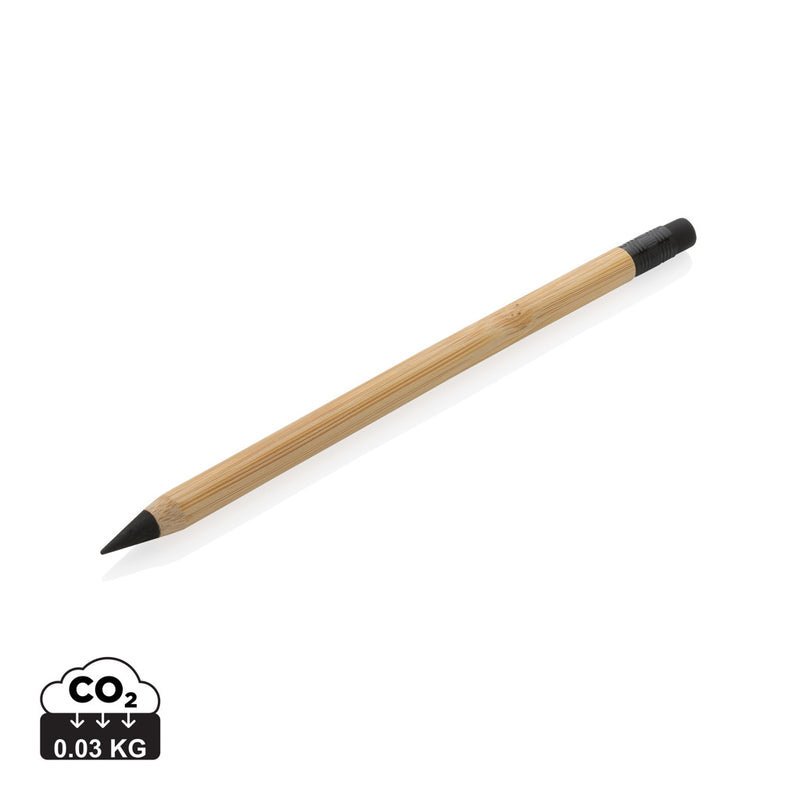 Load image into Gallery viewer, Bamboo infinity pencil with eraser - Custom Wood Designs
