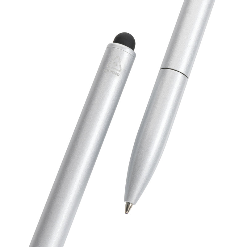 Load image into Gallery viewer, Kymi RCS certified recycled aluminium pen with stylus - Custom Wood Designs
