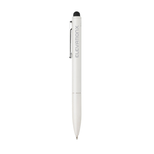 Kymi RCS certified recycled aluminium pen with stylus - Custom Wood Designs
