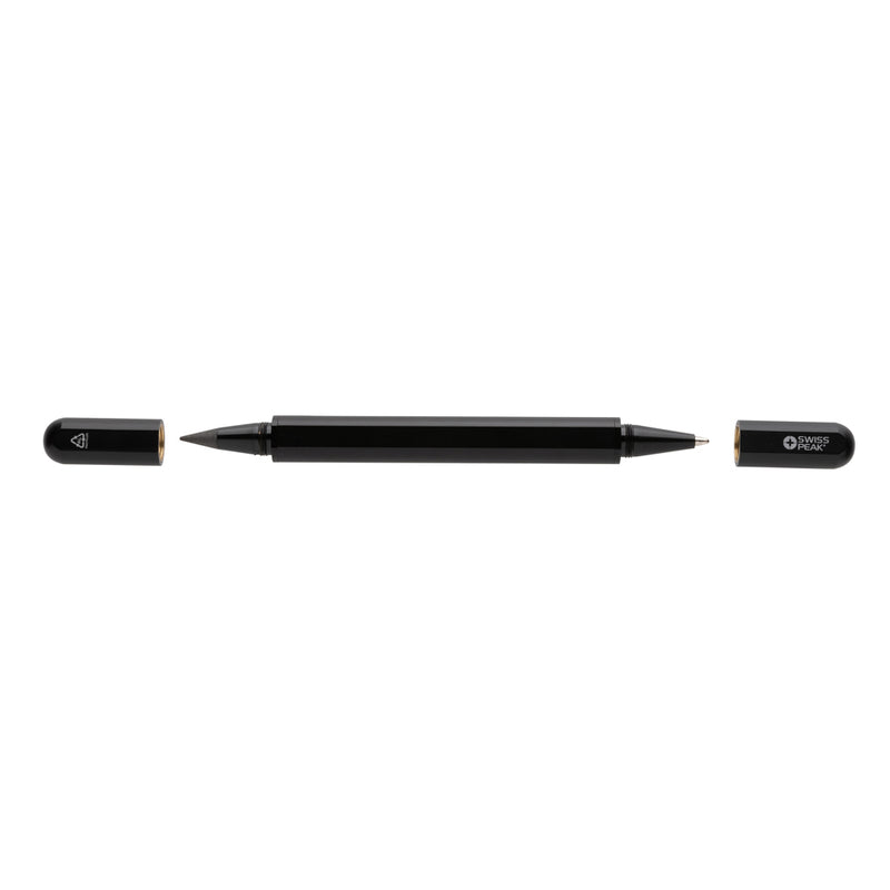Load image into Gallery viewer, Swiss Peak Storm RCS recycled aluminum dual tip pen - Custom Wood Designs
