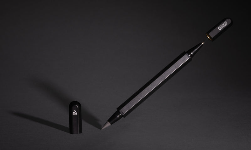 Load image into Gallery viewer, Swiss Peak Storm RCS recycled aluminum dual tip pen - Custom Wood Designs
