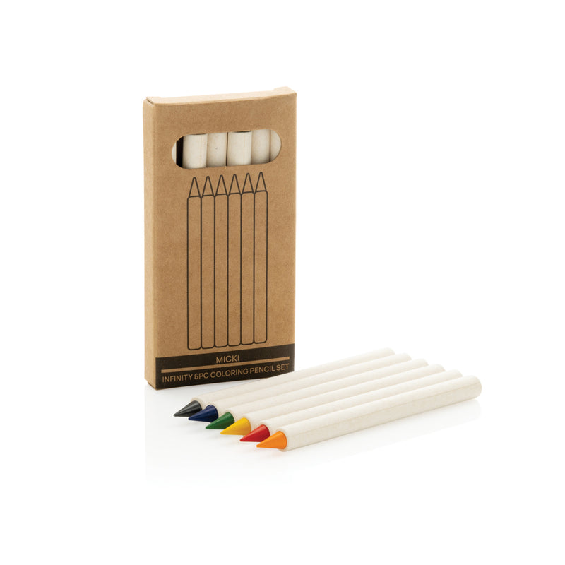 Load image into Gallery viewer, Micki GRS infinity 6pc colouring pencil set - Custom Wood Designs

