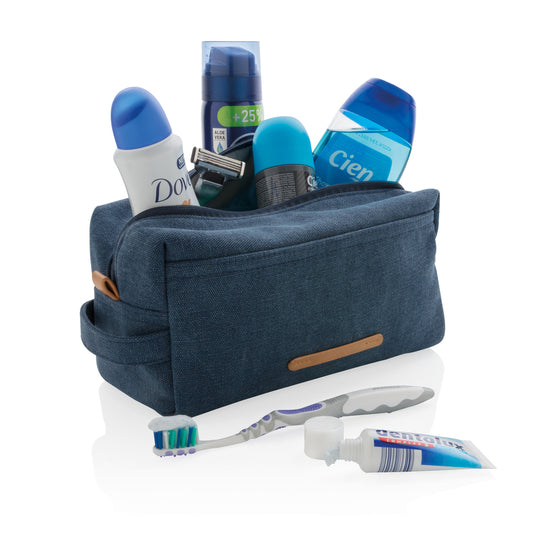 Canvas toiletry bag PVC free - Custom Wood Designs
