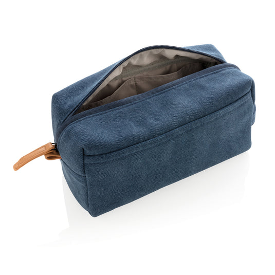 Canvas toiletry bag PVC free - Custom Wood Designs